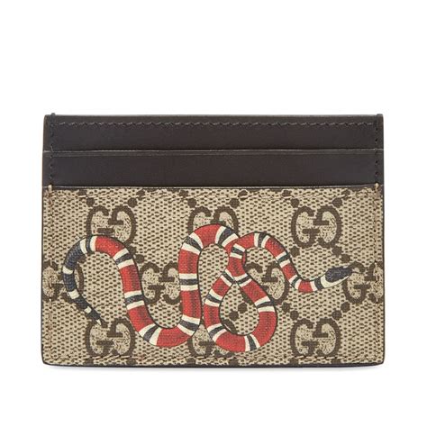 gucci card holder wolf|Gucci card holder with snake.